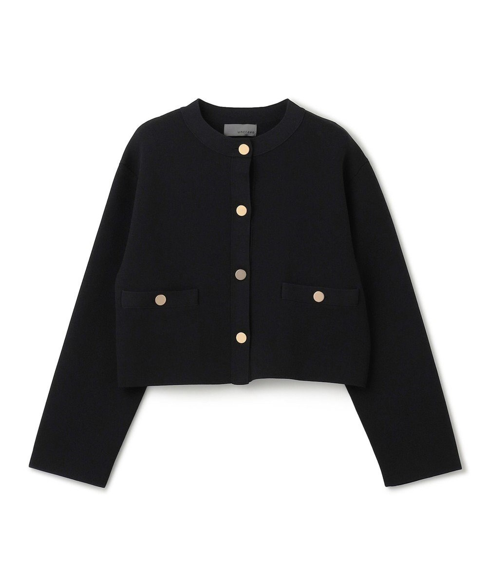 uncrave 【手洗い可】ヴィスコースナイロン ジャガード ニットジャケット（uncrave STANDARD） 