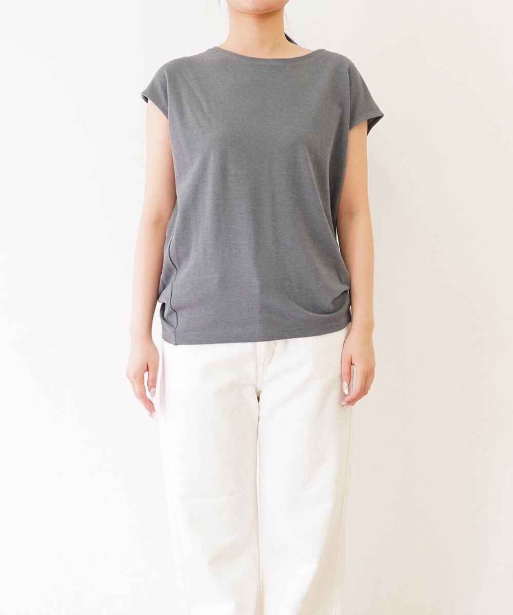 TOQUE  〈大草直子さんアドバイザー〉 【洗える/天然素材】ロイヤルベビーアルパカ×タンギスコットン鹿の子フレンチT 