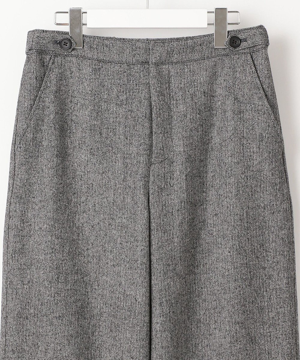 J.PRESS LADIES クラシカルツイード＆ヘリンボン セミワイド パンツ 