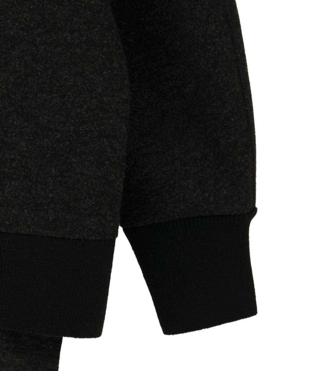 YECCA VECCA ニット切替メルトンVネックカーディガン 