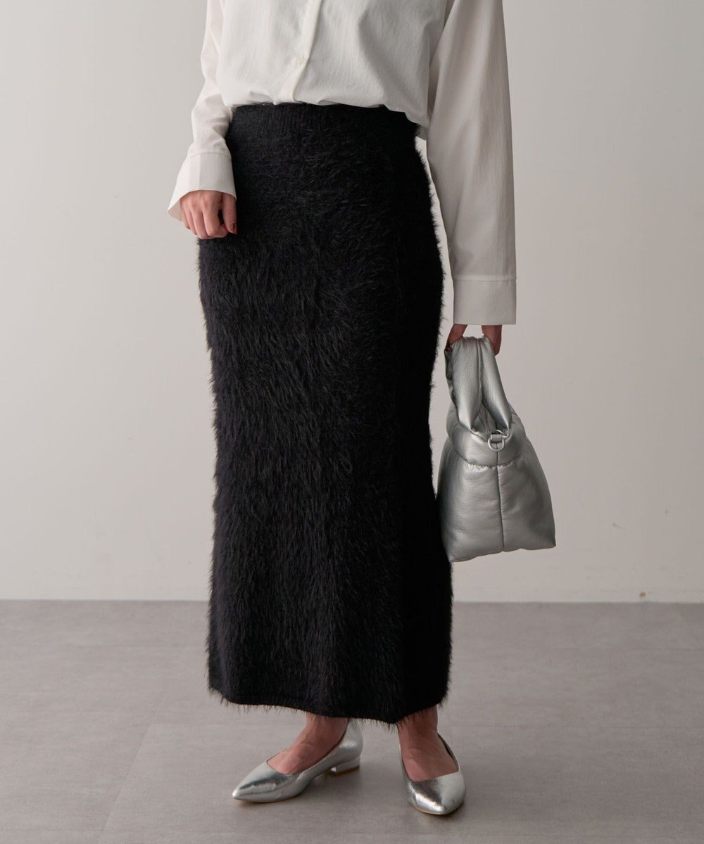 Green Parks ・Ｐｅｔｉｔ　Ｆｌｅｕｒ　シャギーニットスカート 