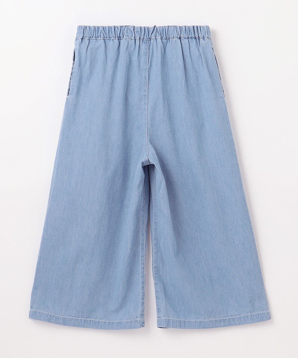 ANY KIDS シャンブレー ガウチョパンツ 