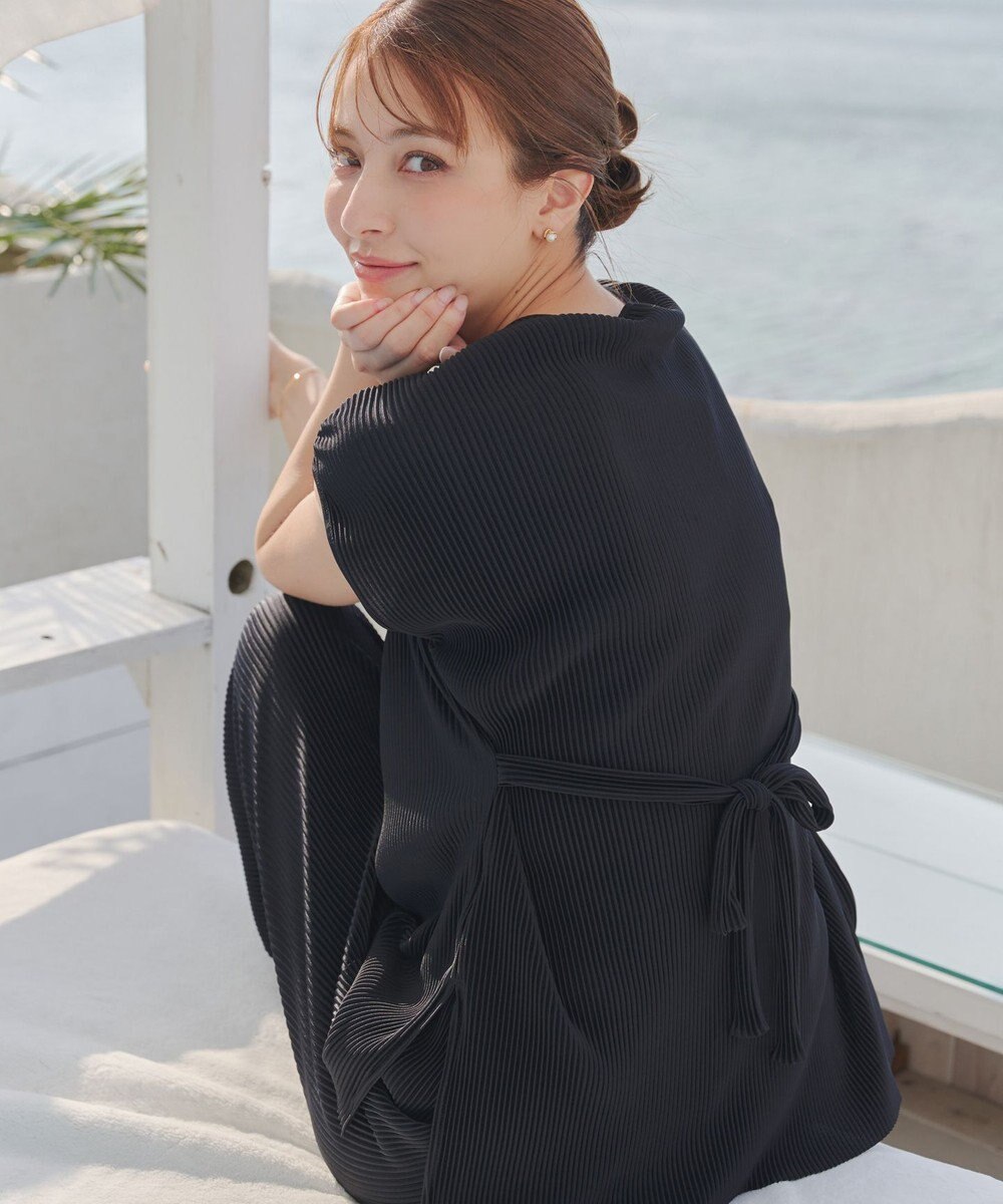 Tiaclasse 【2点セット・新色追加・洗える】クリスタルプリーツセットアップ 