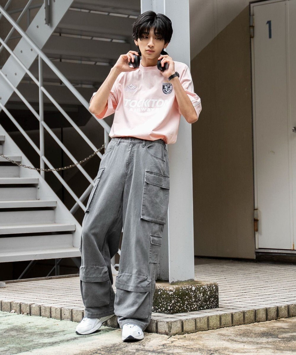 WEGO マルチポケットワイドカーゴパンツ 