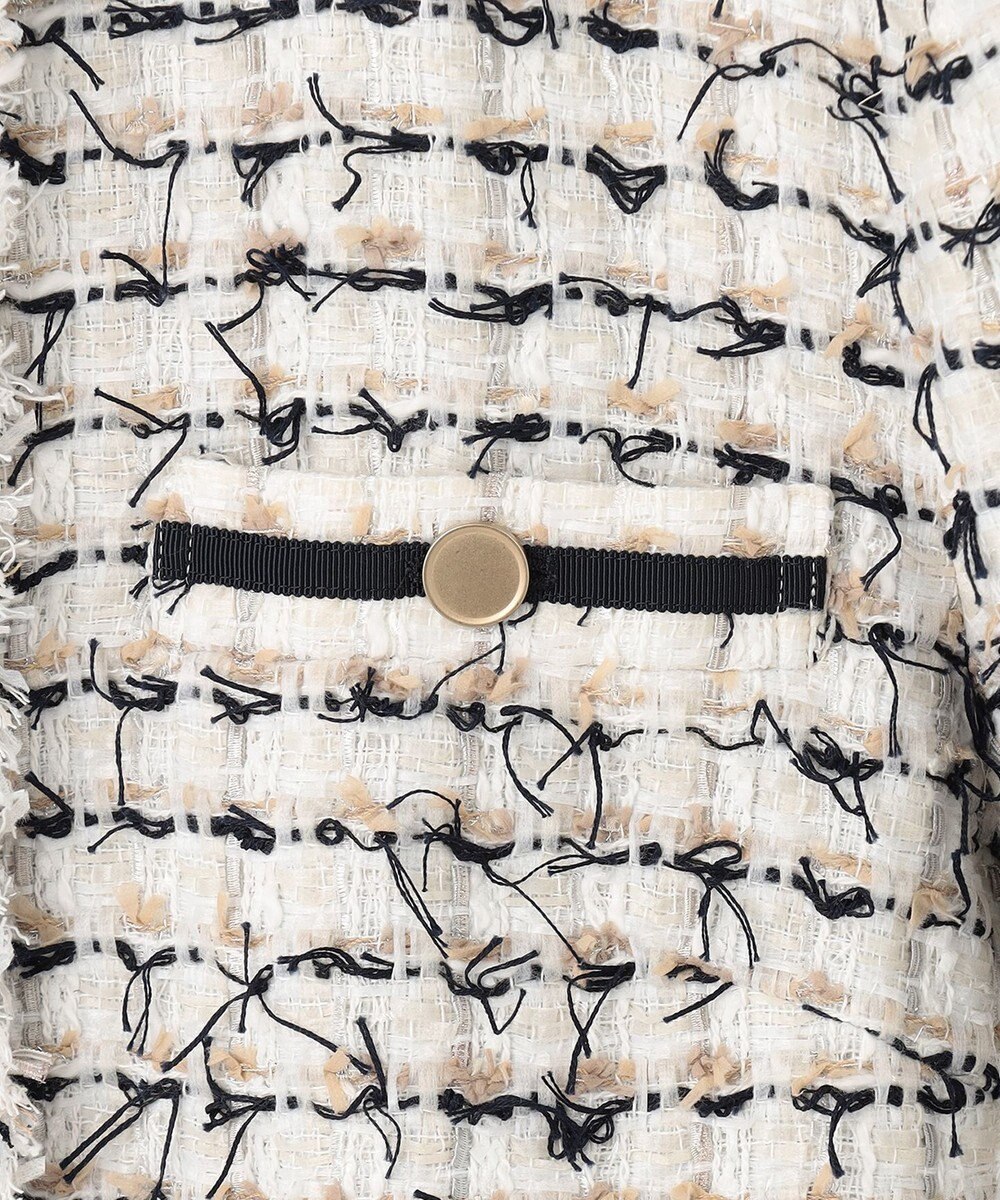 自由区 ファンシーツイード ジャケット 