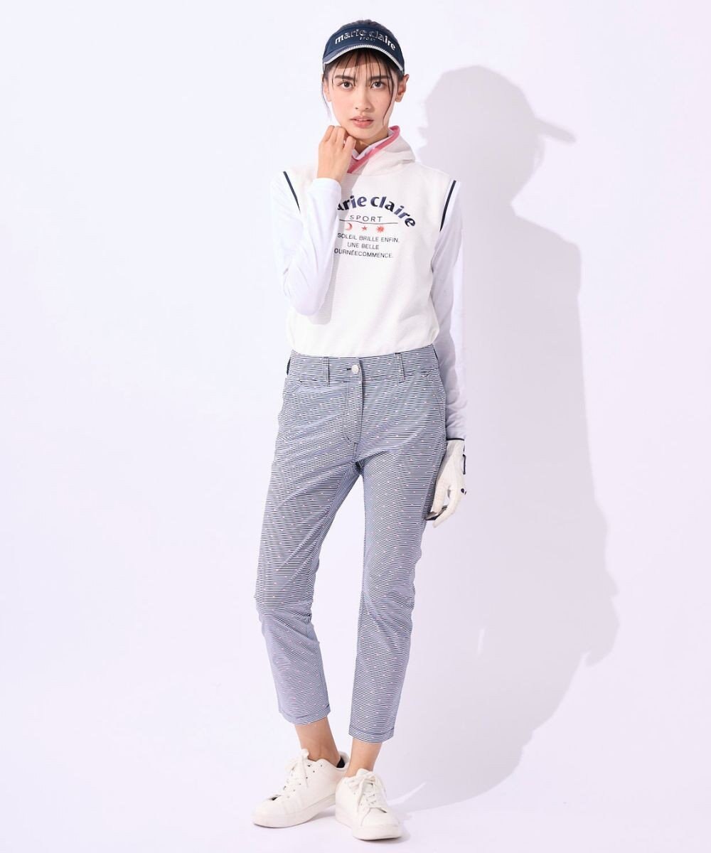 FILA GOLF／marie claire 【marie claire SPORT】 天体モチーフ柄ワッフルベスト＋長袖インナーセット 