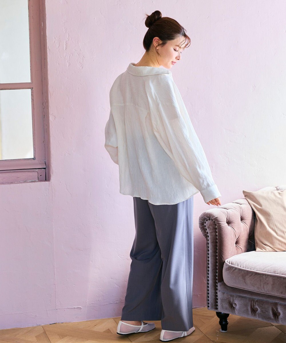 Feroux ナチュラルタッチ 楊柳 シャツ 