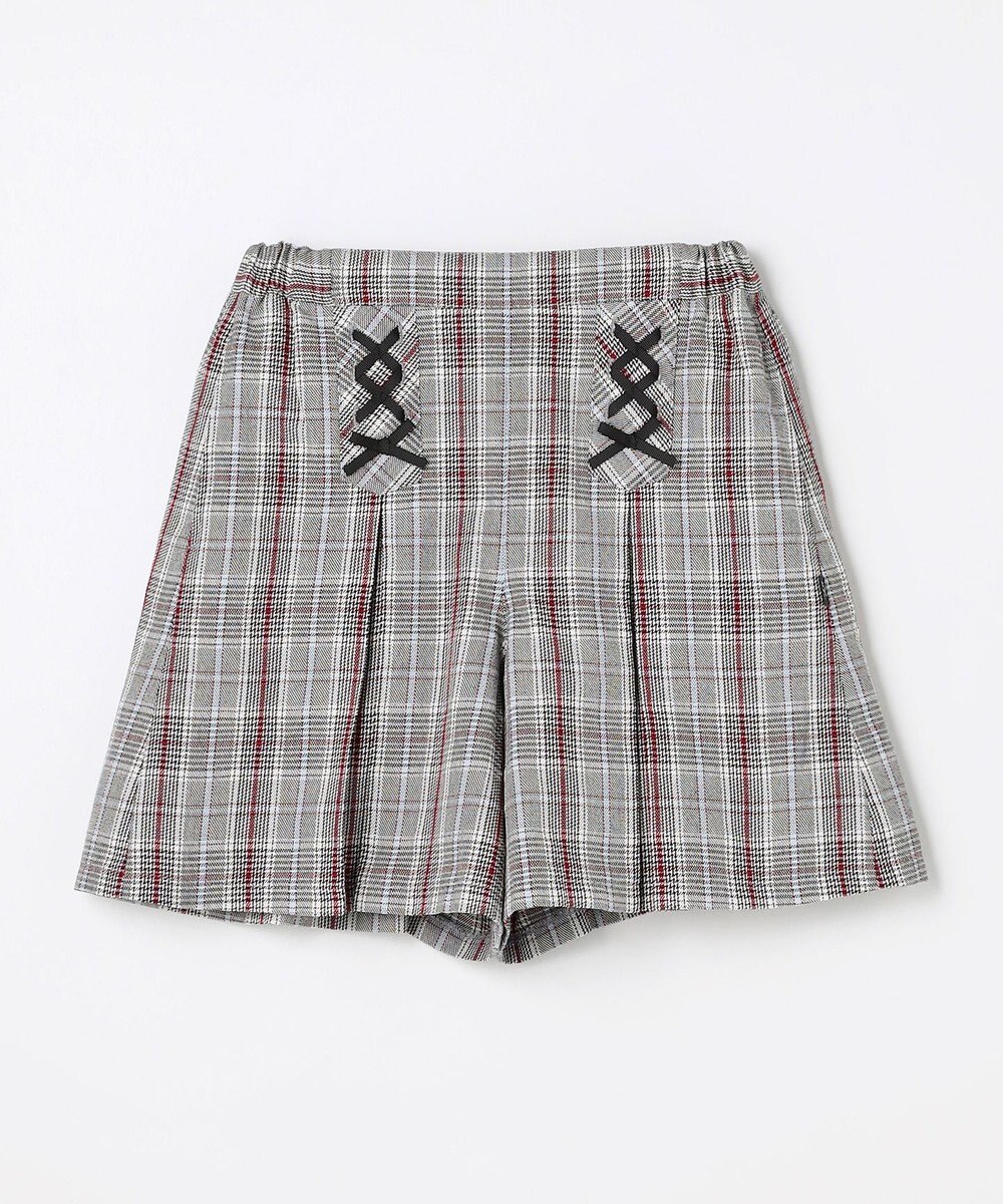 組曲 KIDS 【150-160㎝】グレンチェック キュロット 