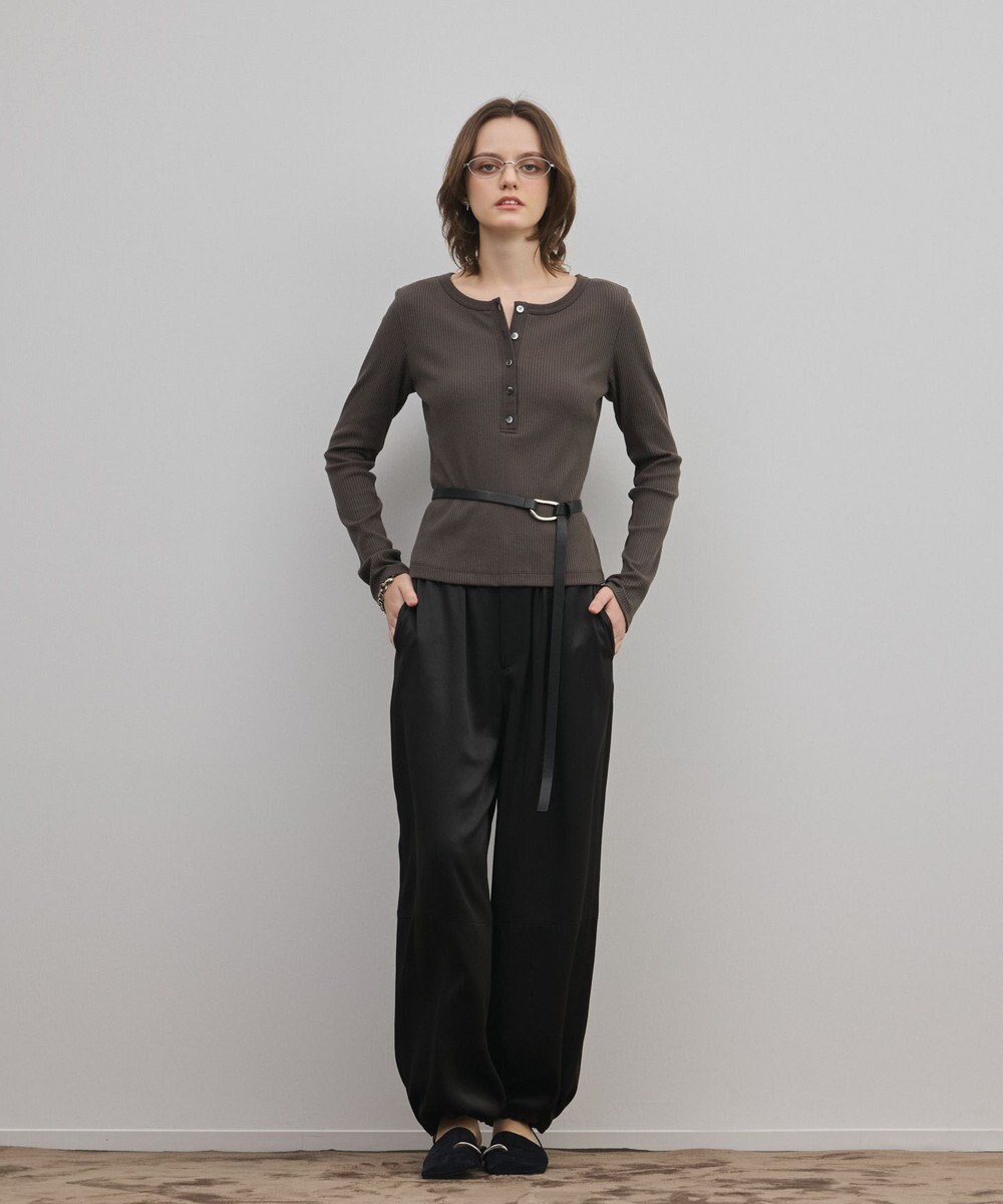 GRACE CONTINENTAL ヘンリーネックカットトップ 