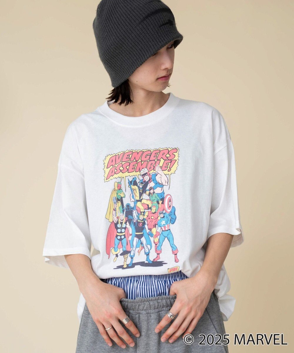 WEGO 【ユニセックス着用ITEM/SMLサイズ展開】MARVELグラフィックT（S） 