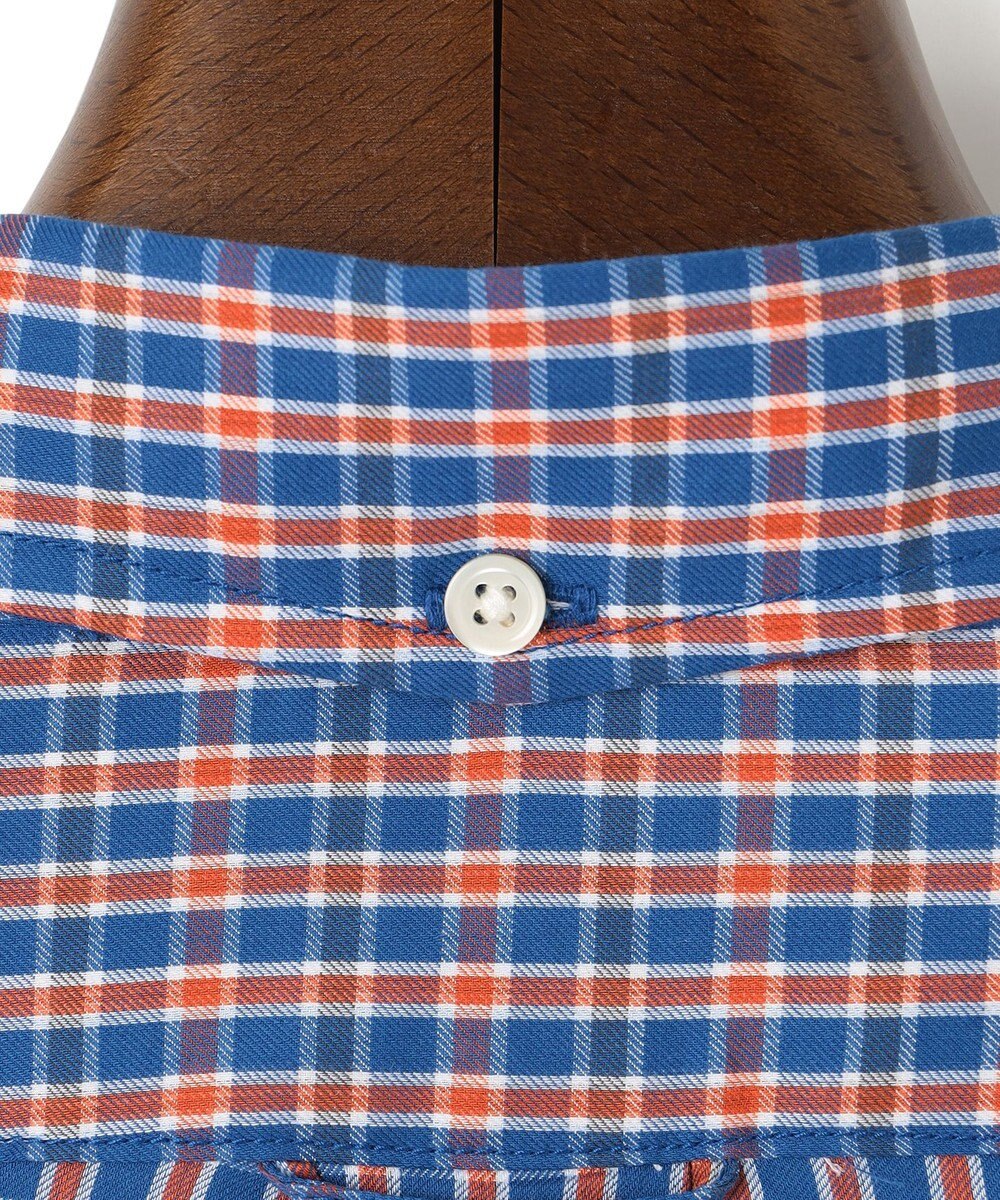 J.PRESS MEN オーガニックコットンダブルチューブマルチチェック シャツ 