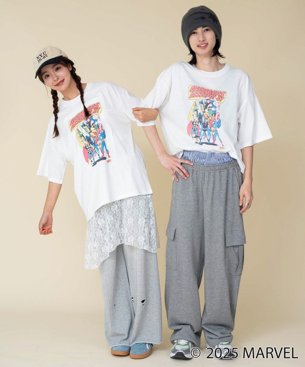 WEGO 【ユニセックス着用ITEM/SMLサイズ展開】MARVELグラフィックT（S） 