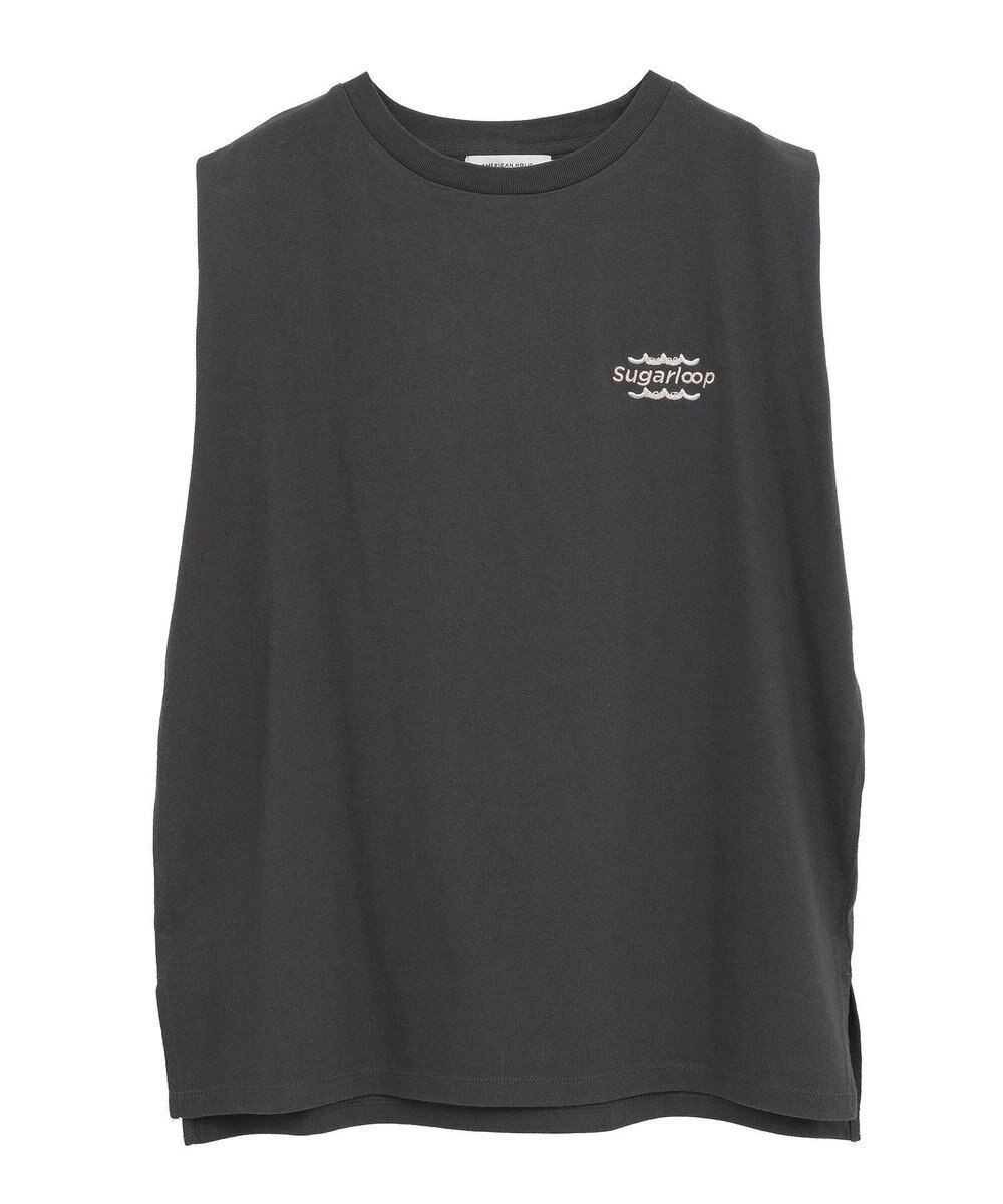 AMERICAN HOLIC ロゴ刺繍ノースリーブプルオーバー 