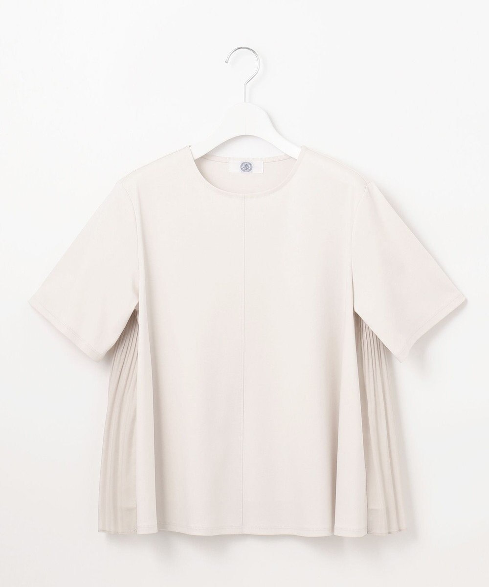 J.PRESS LADIES S 【洗える】コットンスムース バック プリーツ カットソー 