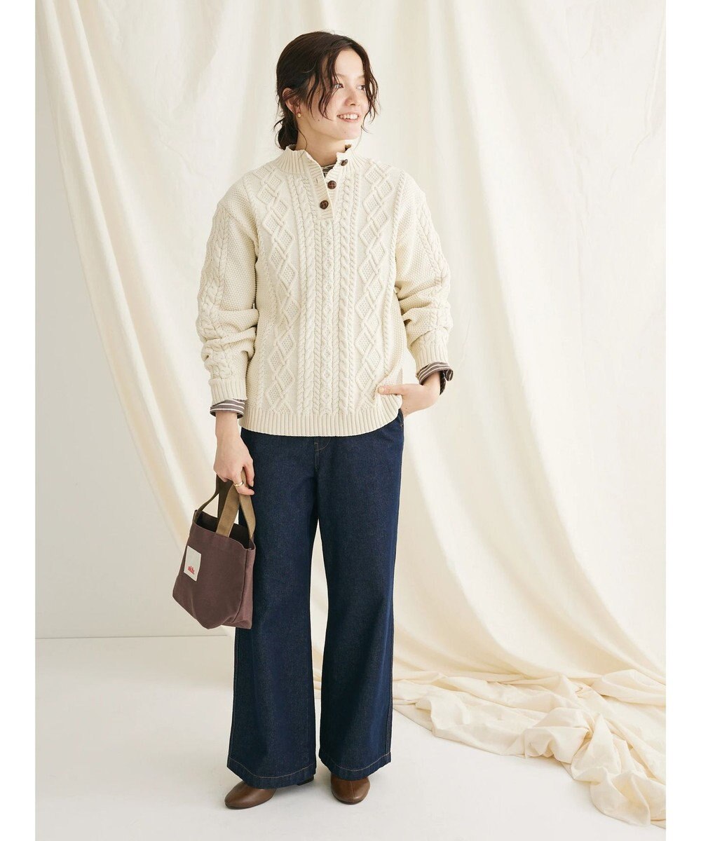 CRAFT STANDARD BOUTIQUE リサイクルポリエステルヘンリーネックプルオーバー 