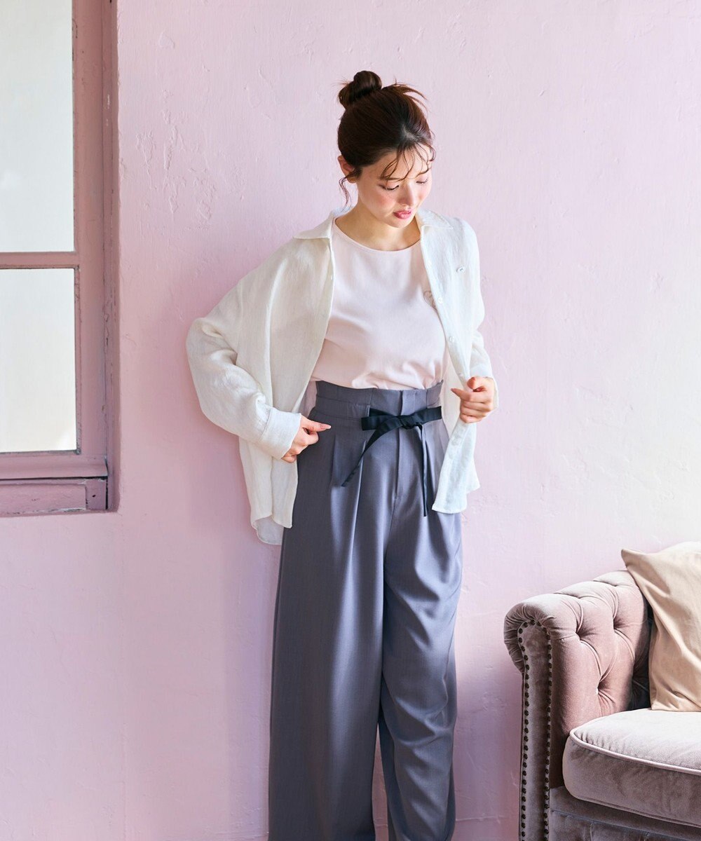 Feroux ナチュラルタッチ 楊柳 シャツ 