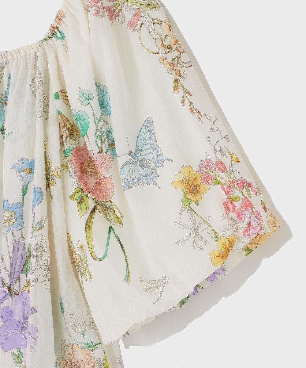 GRACE CONTINENTAL ボタニカルドレープブラウス 