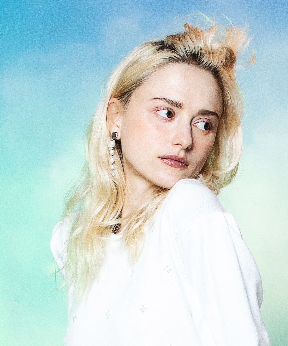 TOCCA LONG PEARL CLOVER EARRINGS イヤリング 