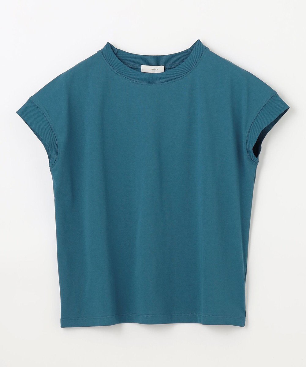 ANY ニットリブフレンチスリーブプルオーバー 