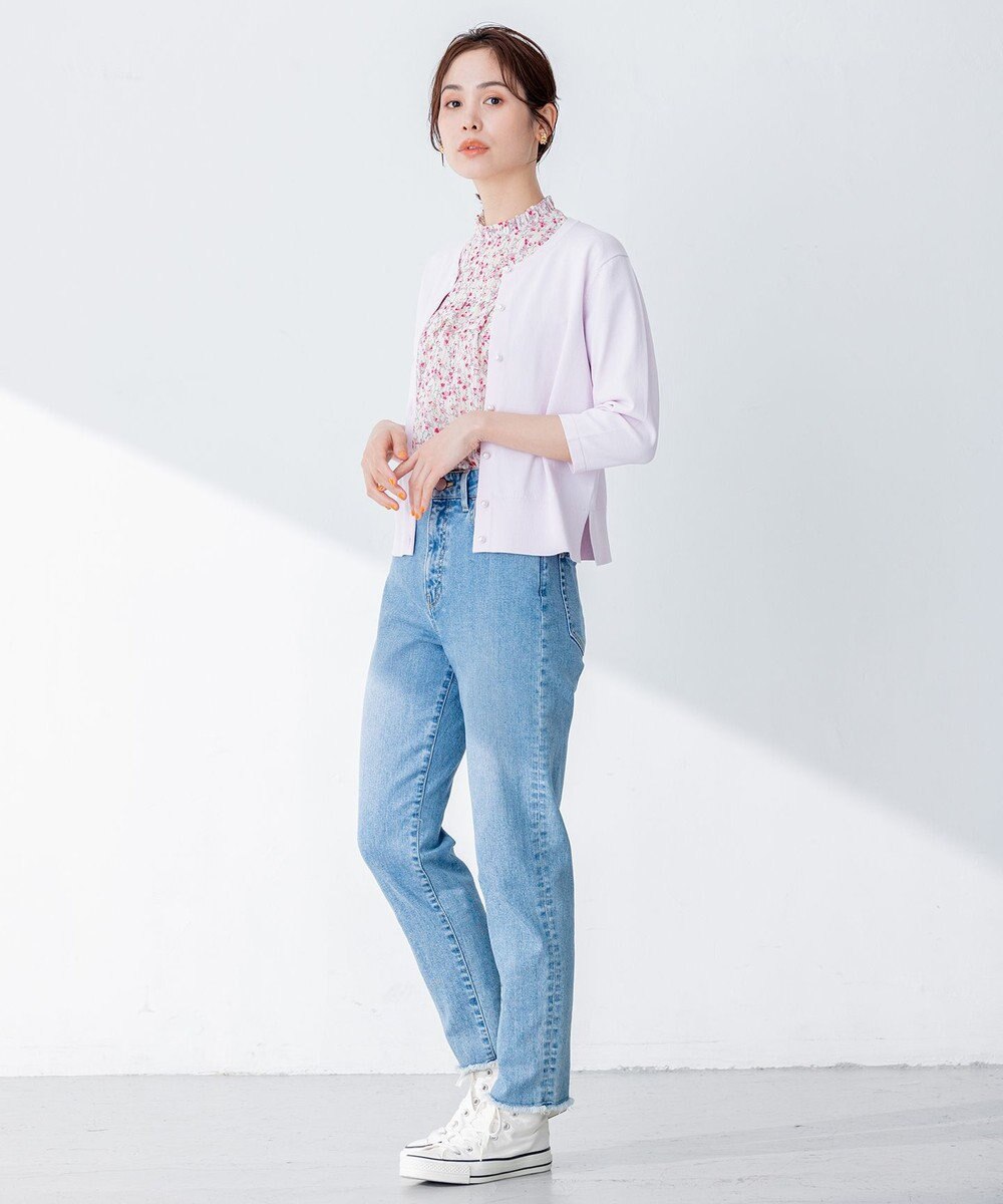 組曲 S 【WEB限定・2SET】フラワープリントアンサンブルニット 