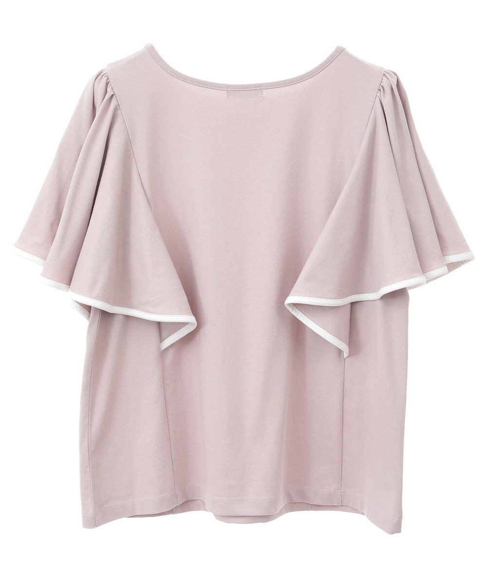 earth music&ecology 【接触冷感/洗濯機可】パイピングフレアスリーブカットソー 