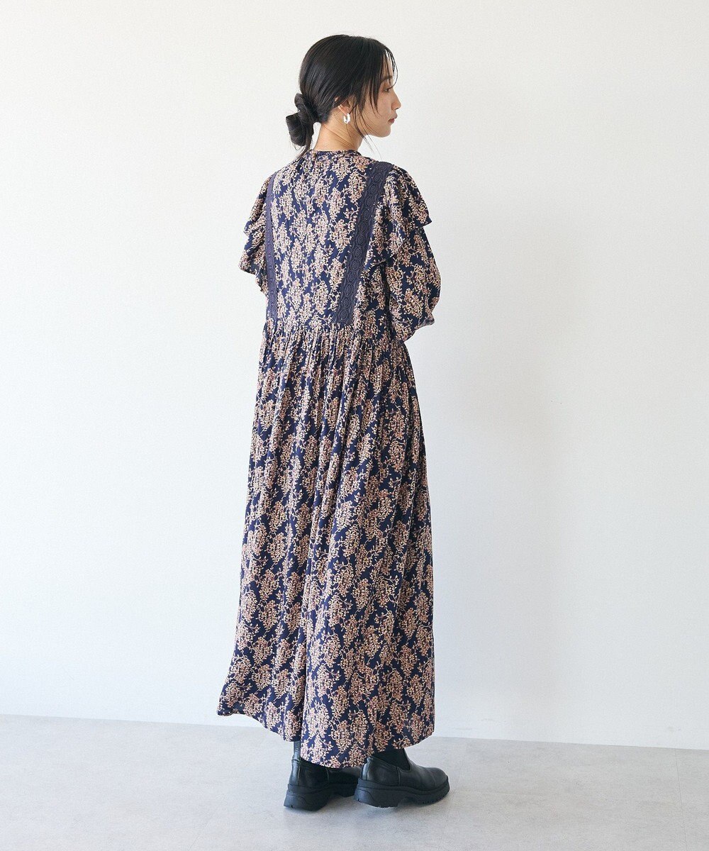 CRAFT STANDARD BOUTIQUE シャーリング袖フリルワンピース 