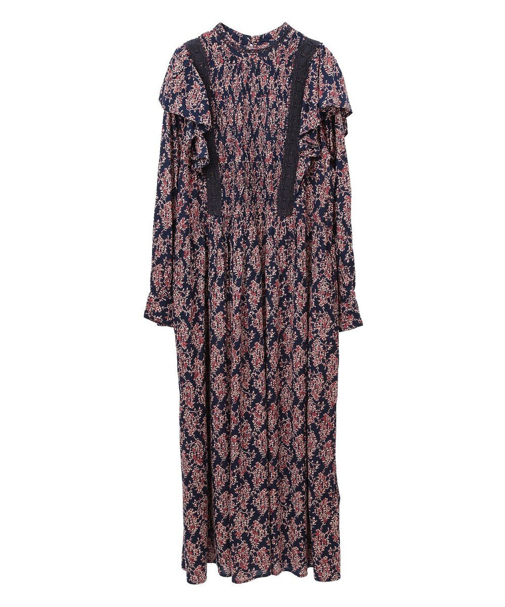 CRAFT STANDARD BOUTIQUE シャーリング袖フリルワンピース 