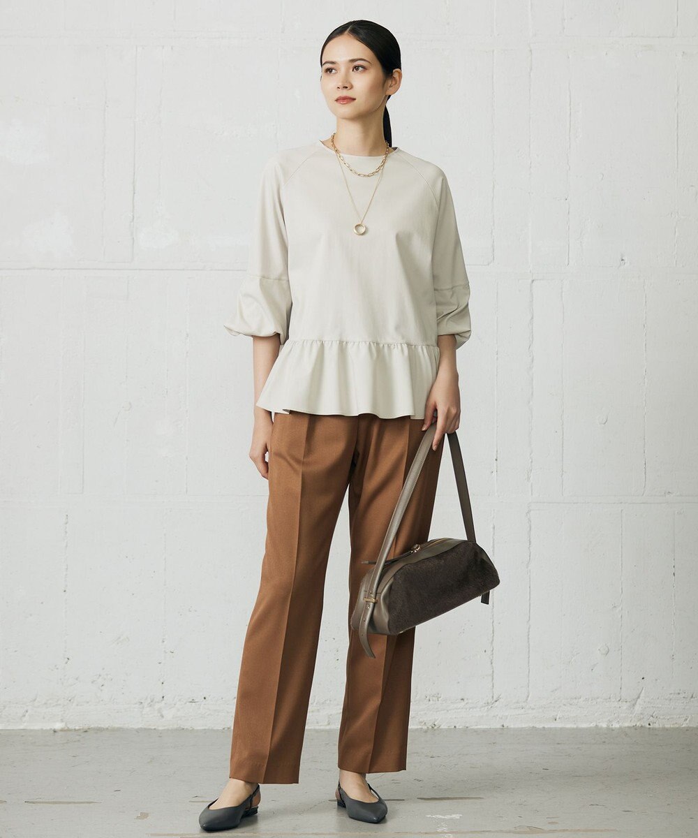 自由区 L 【SHIHOさん着用】TRスラブツイルテーパード パンツ 