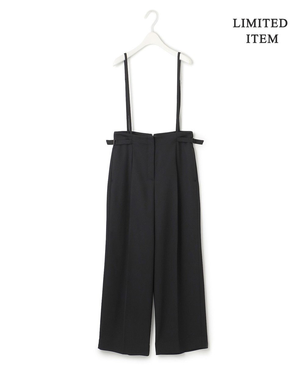 ICB 【2WAY・WEB限定・洗える】シルフィルダブルクロス サスペンダーパンツ 