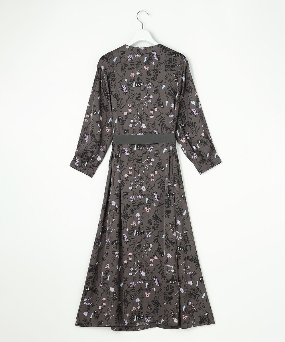 自由区 L 【WEB&一部店舗限定】ハーバルフロープリント8分袖 ワンピース 