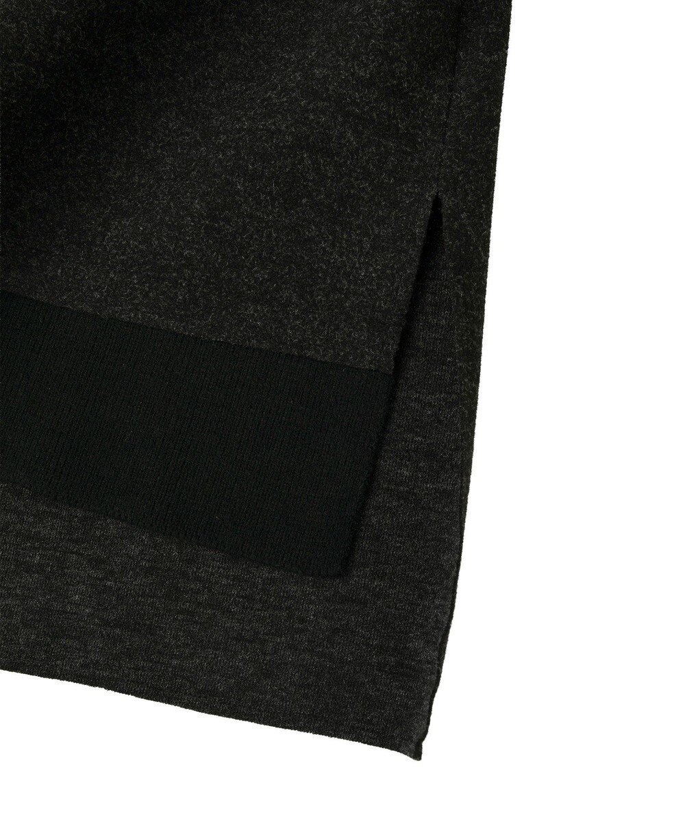 YECCA VECCA ニット切替メルトンVネックカーディガン 