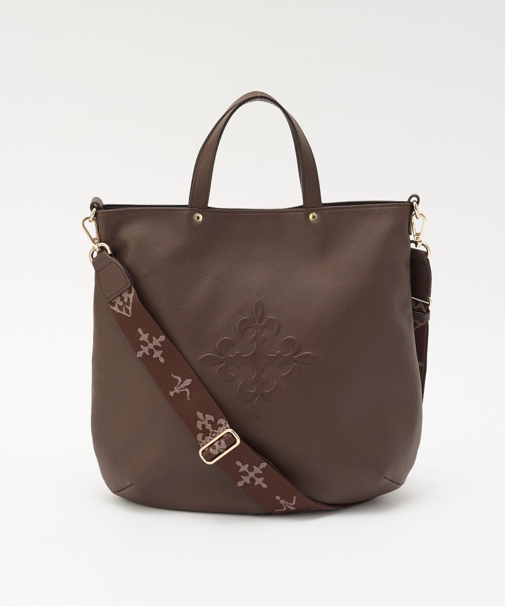 russet スリム2WAYトートバッグ <エンボスモノグラム>(CE-1611) 