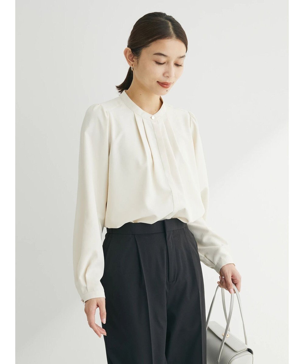 Green Parks ＢＰ　ケア楽　ポイント釦ブラウス 