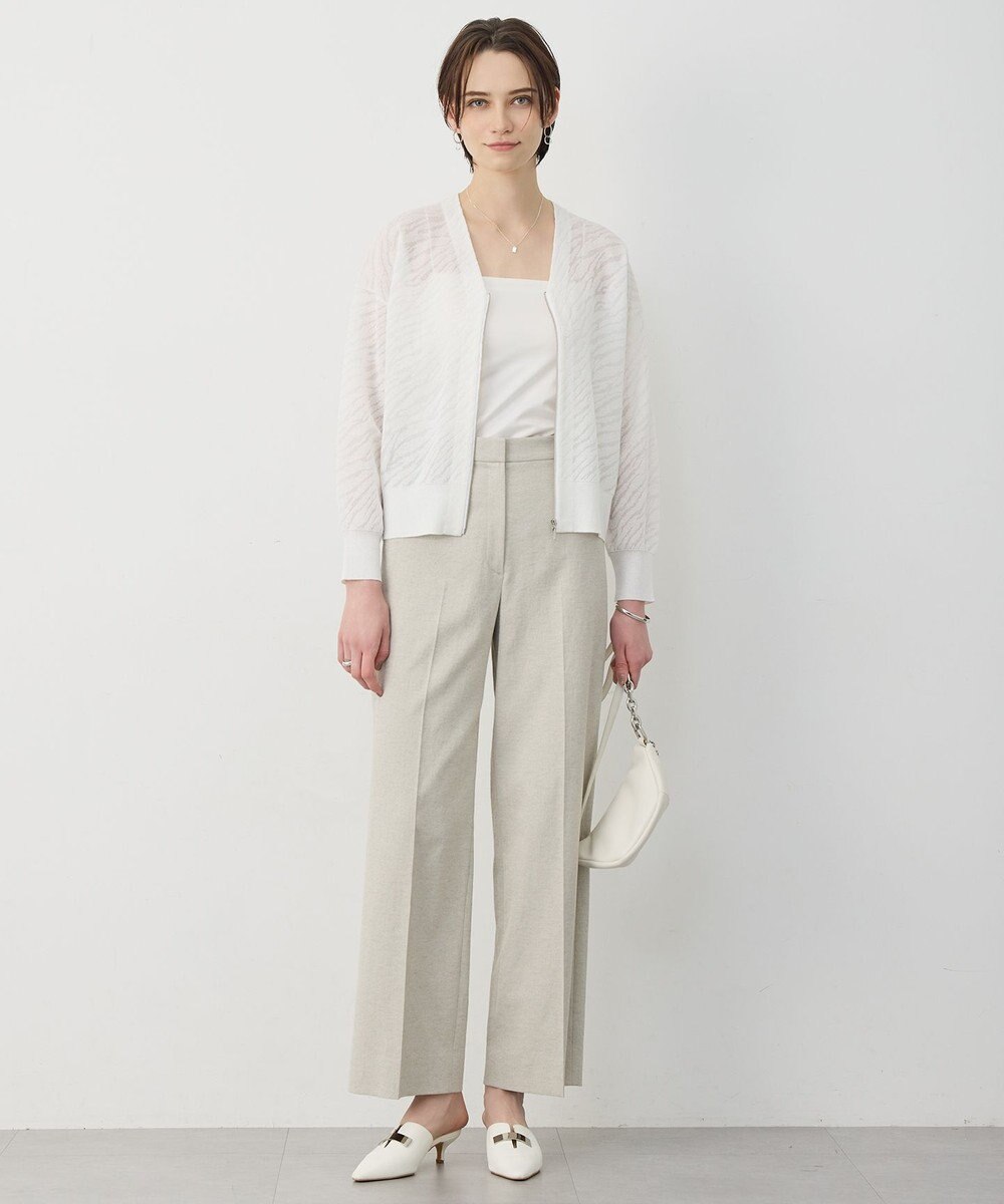 ICB L シアージャカード ニットブルゾン 