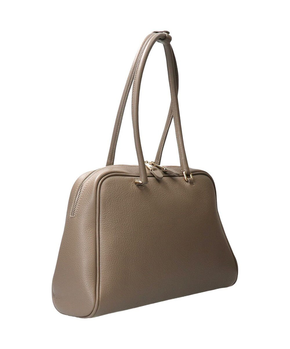 INTER-CHAUSSURES 【CHRISTIAN VILLA】チャーム付きシュリンクレザーハンドバッグ 