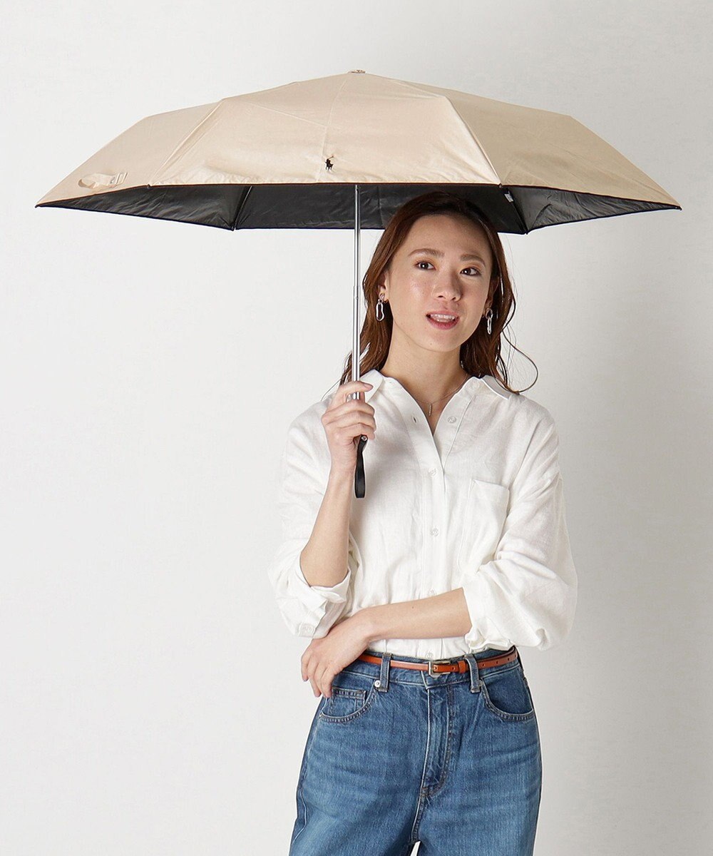 MOONBAT POLO RALPH LAUREN（ポロ ラルフローレン）晴雨兼用日傘 バイカラー 遮光率100% 遮熱 UV 
