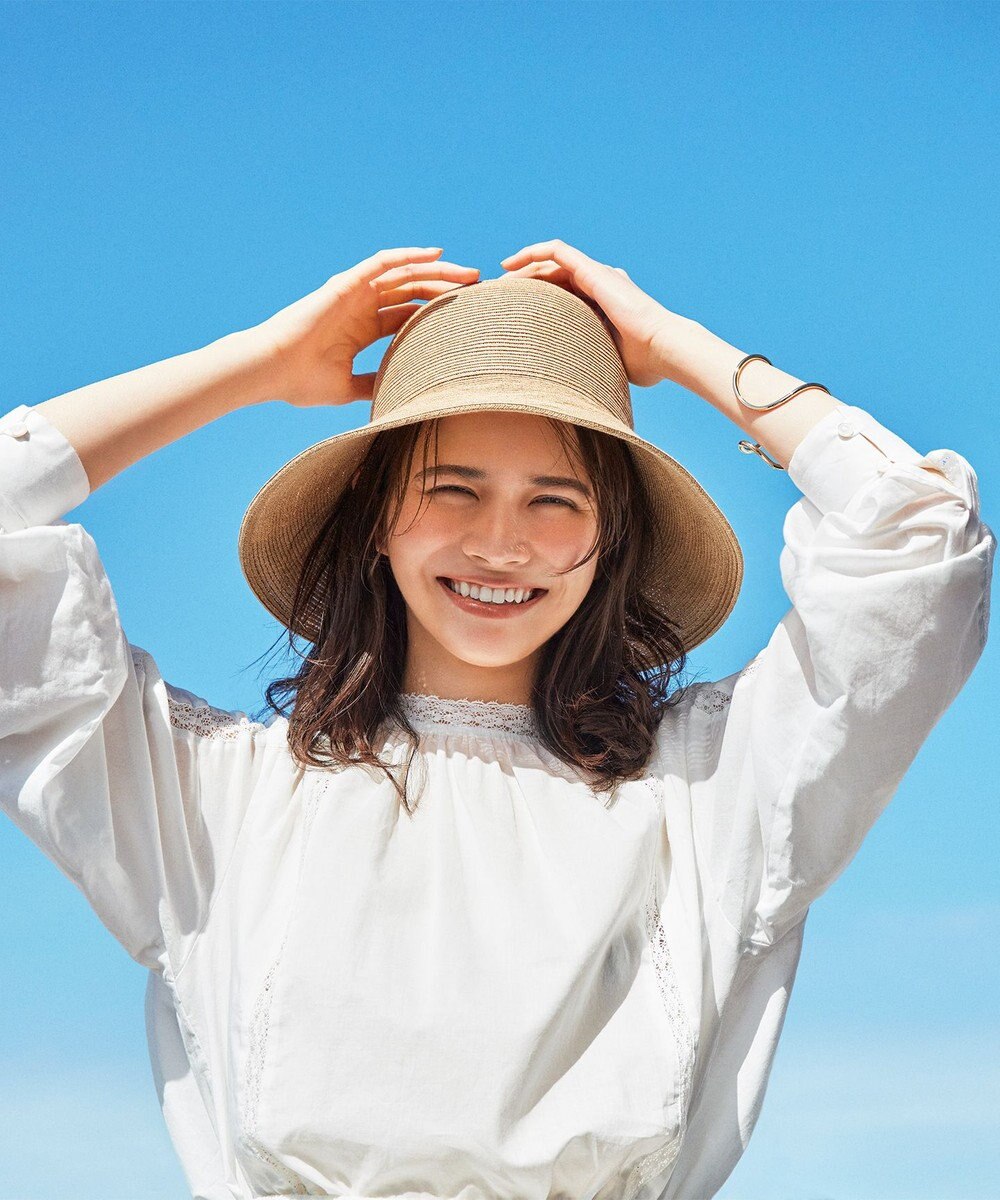 23区 【SLOW/洗える】コットンローン トーションレース ブラウス 