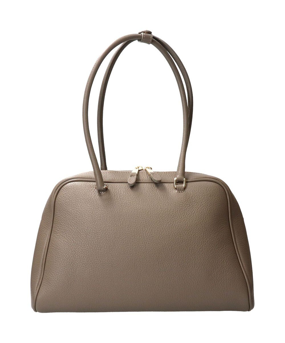 INTER-CHAUSSURES 【CHRISTIAN VILLA】チャーム付きシュリンクレザーハンドバッグ 