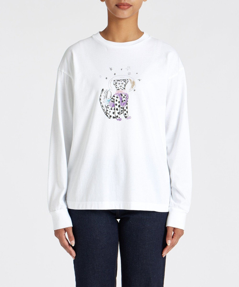 Paul Smith Space Dalmatian 長袖 Tシャツ ホワイト