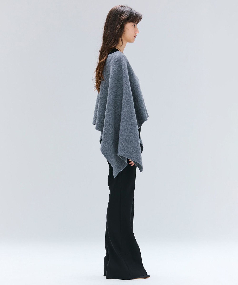 BEIGE， CHICORA / プルオーバーウールニットケープ 