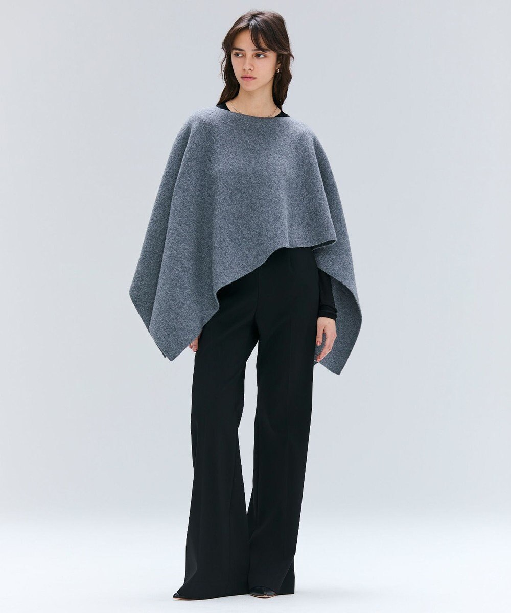 BEIGE， CHICORA / プルオーバーウールニットケープ 