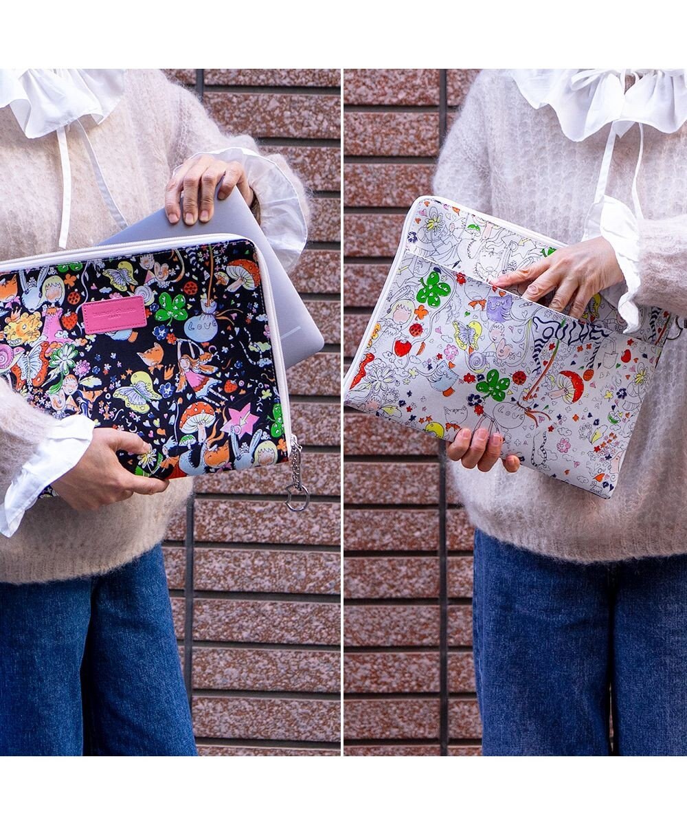 tsumori chisato CARRY プリントミックスPCケース モバイルケース/カバー 