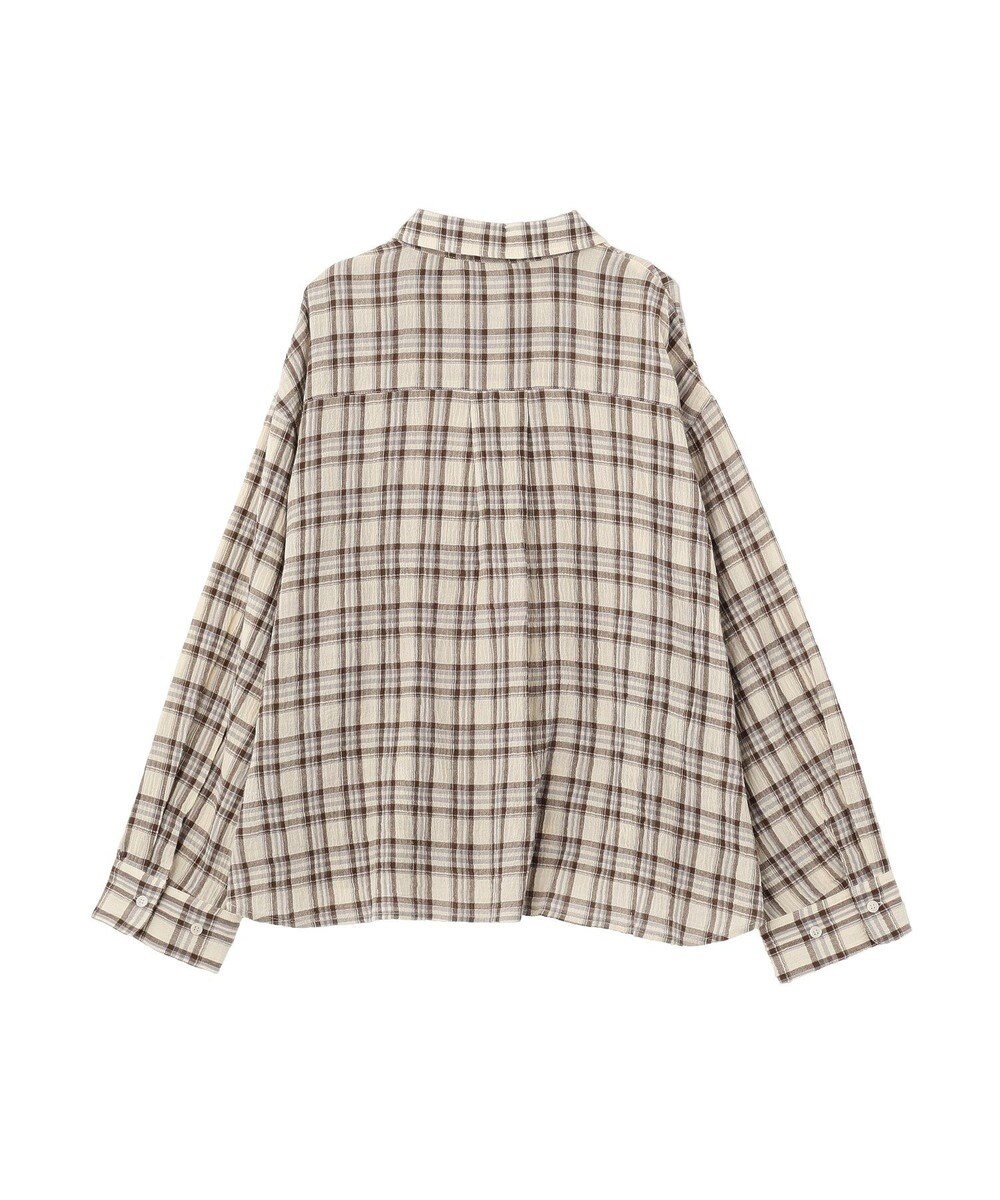Green Parks スカーフ付チェックシャツ 