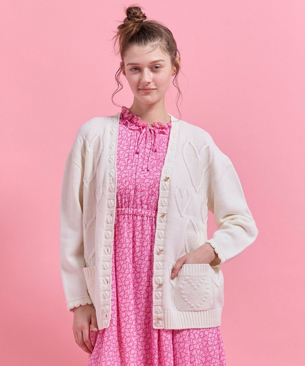 TOCCA 【chayさん着用】HEART HUG KNIT カーディガン 