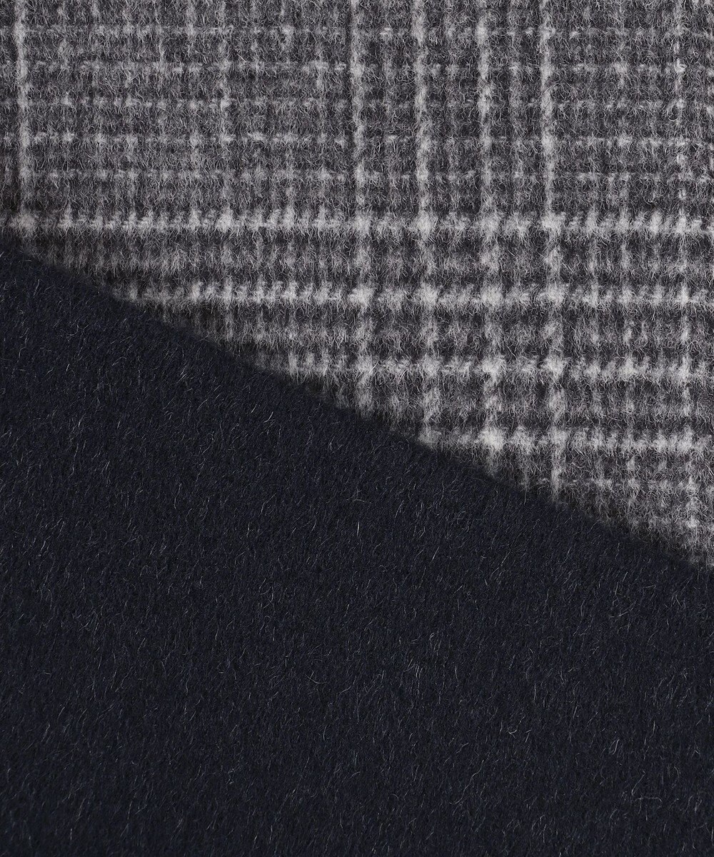 J.PRESS LADIES L 【リバーシブル】ウールナイロン リバー チェック ショート コート 