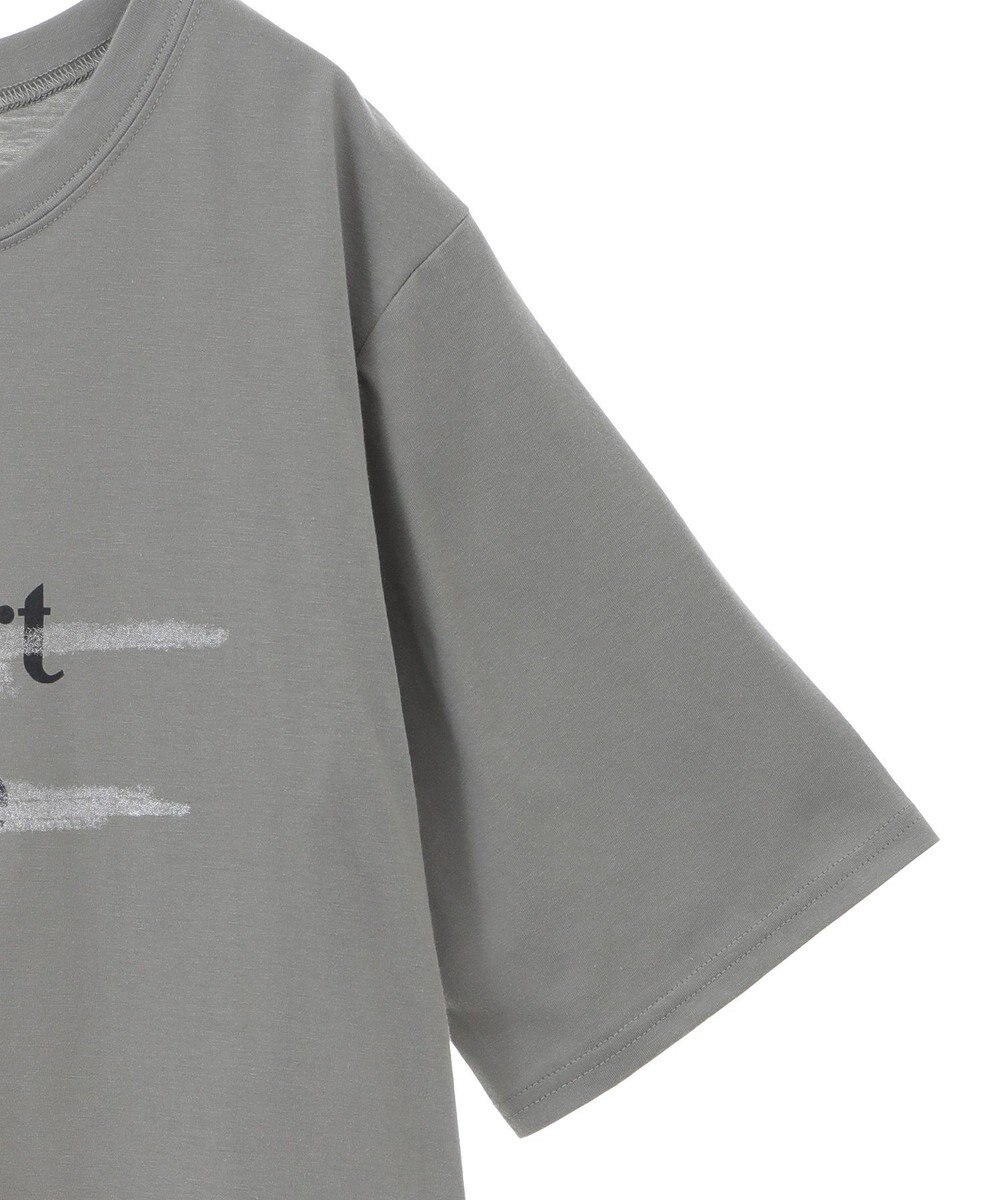 Green Parks 裾レースドッキングカットロゴチュニック 