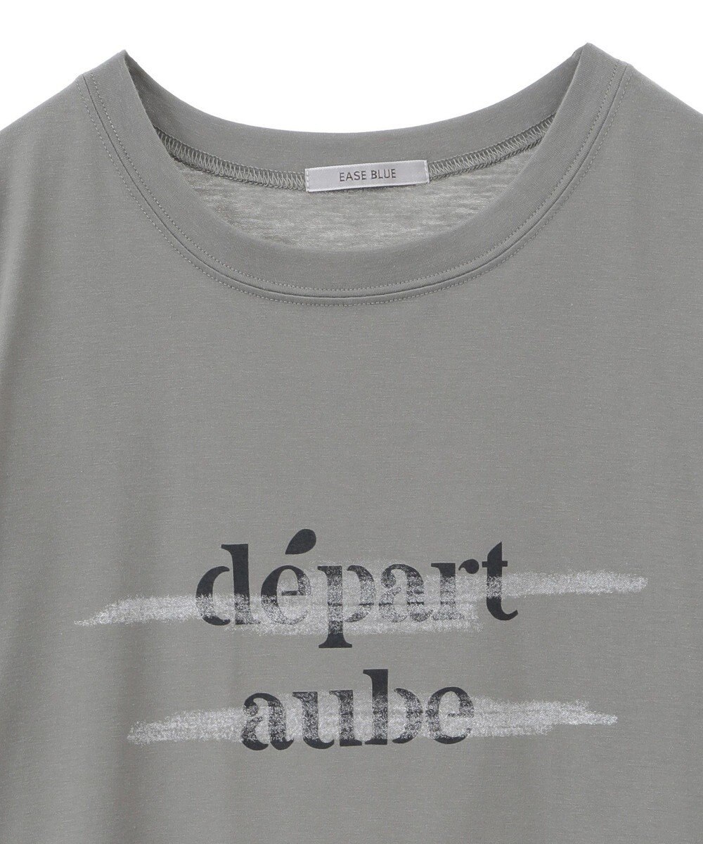 Green Parks 裾レースドッキングカットロゴチュニック 