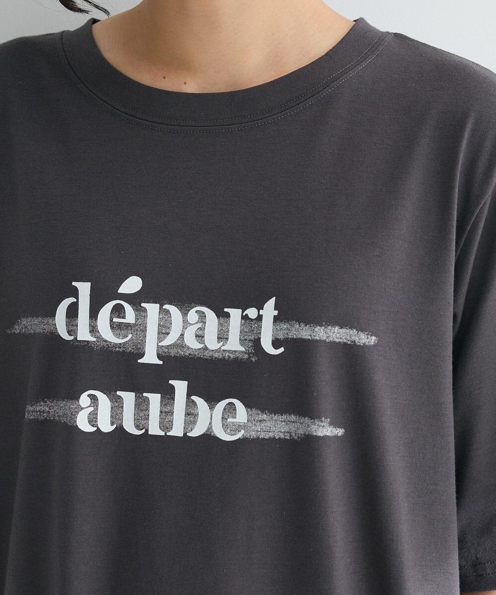 Green Parks 裾レースドッキングカットロゴチュニック 