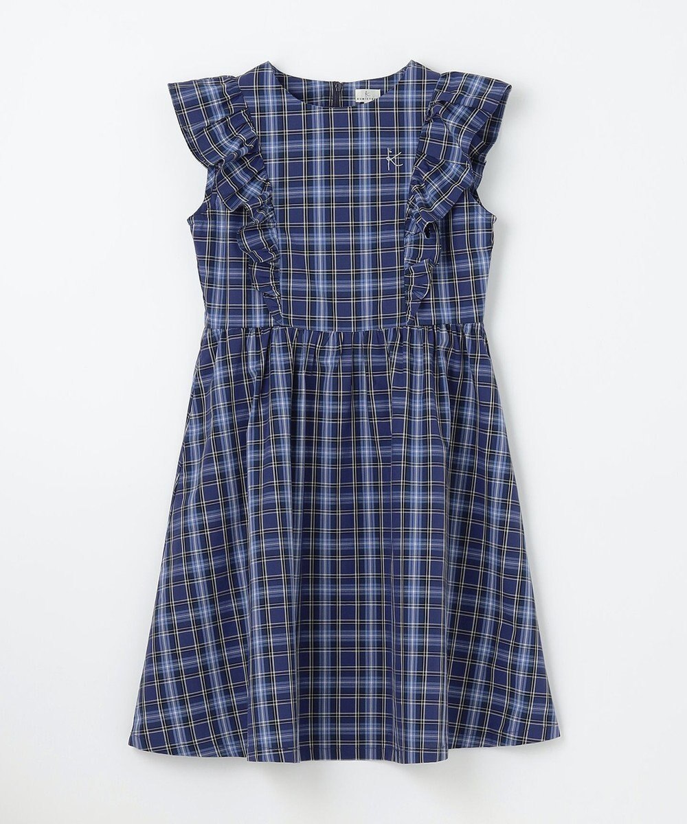 組曲 KIDS 【150-160㎝】チェック ワンピース 