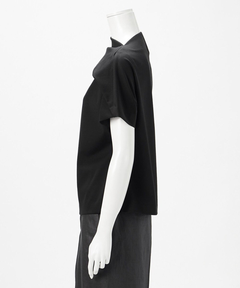 23区 L 【エステータ】トリアセファインジャージー アシンメトリーハイネック カットソー 